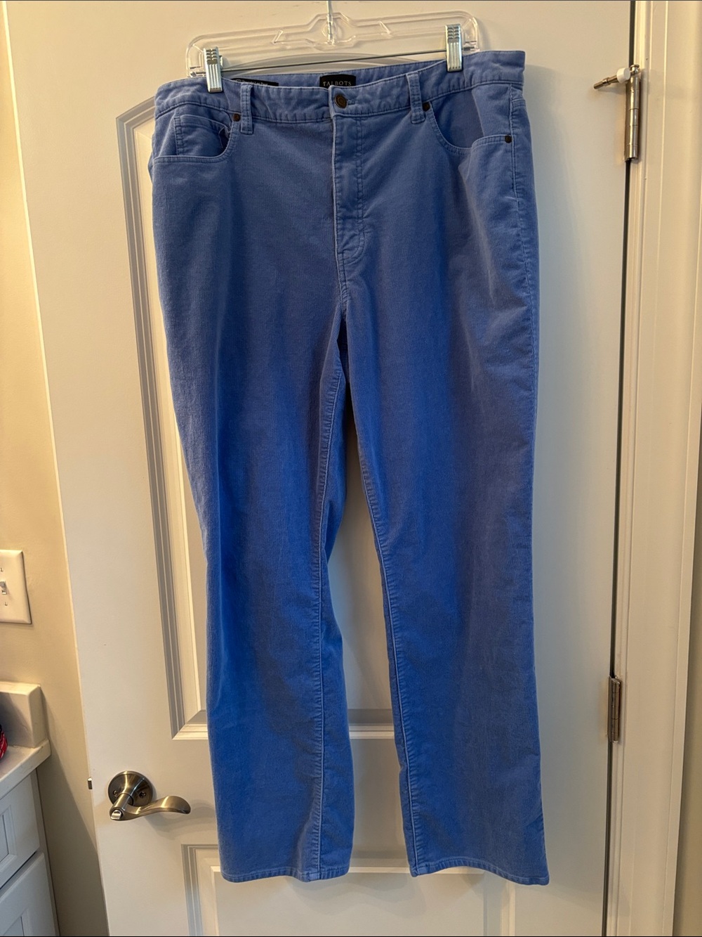 Talbots Women’s Corduroy Pants in Light Blue size 16Curvy